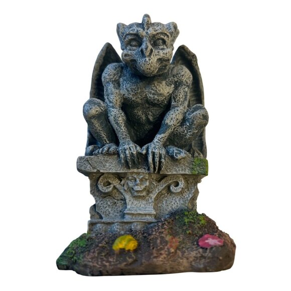 Gargoyle Figurine Resin Statue for Collectors, approx. 5" Tall, 1997, by "BRPB" - Picture 1 of 9